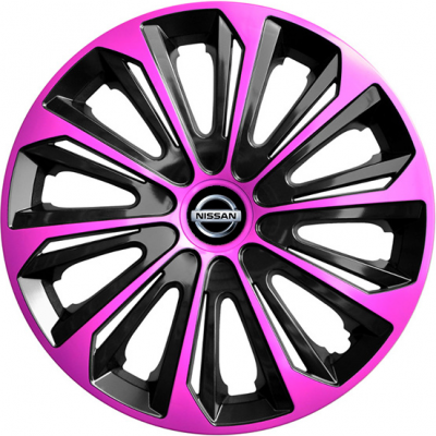 KRYTY KOLIES PRE NISSAN 16" STRONG pink/black 4ks